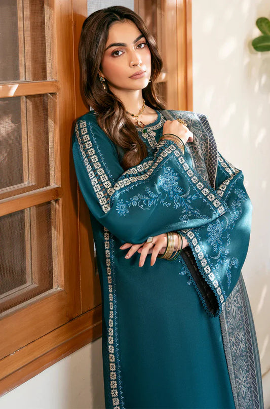 Izel Winter 3PC Dhanak Embroidered Suit -AC0742