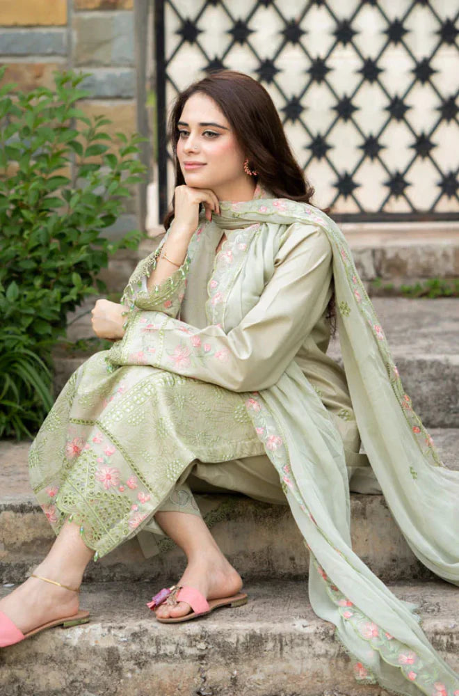 Mushq - Summer 3PC Lawn Embroidered Suit -AC1132