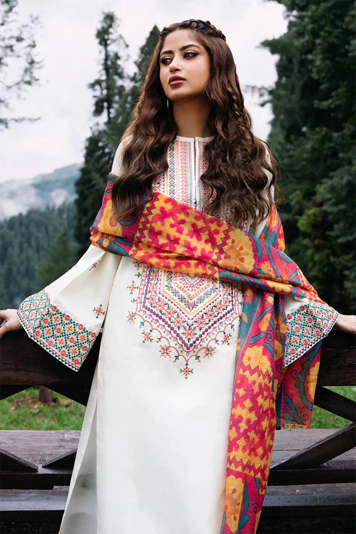 SAPPHIRE Winter 3PC DKHANAK EMBRIDERED Suite -AC0147