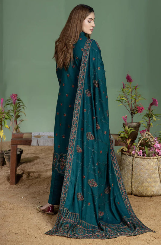 Mohagni Winter 3PC Dhanak Embroidered Suite -AC0675