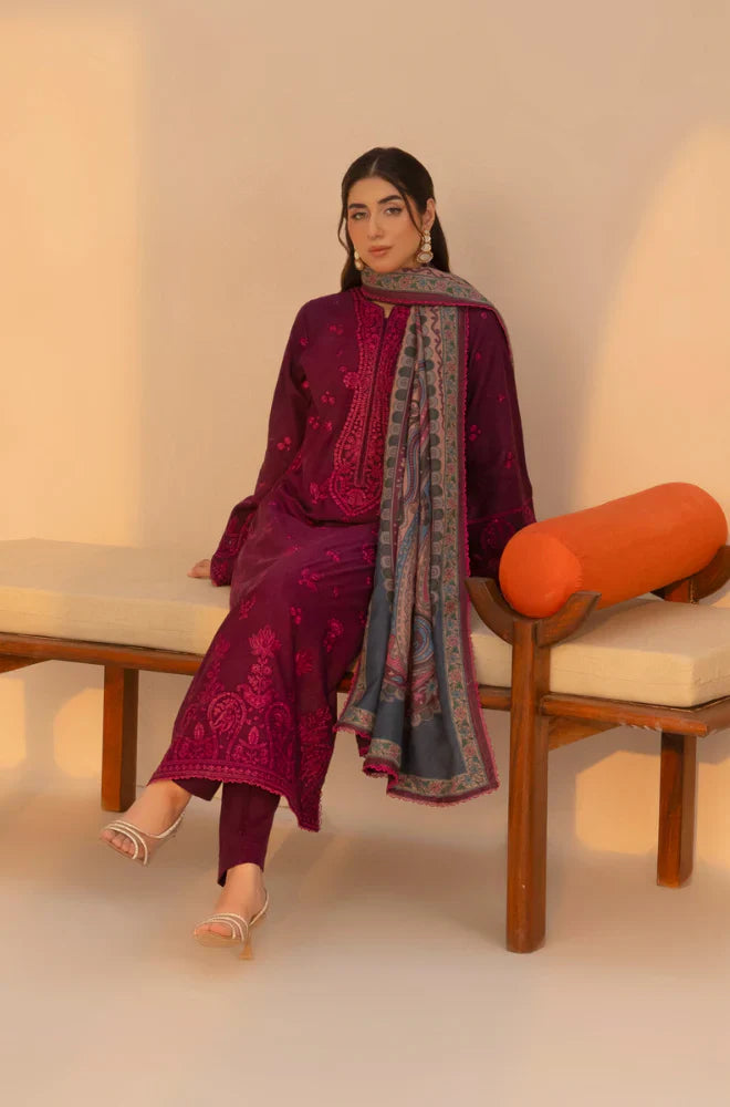 Mohagni -Summer 3PC Lawn Embroidered Suit -AC0108