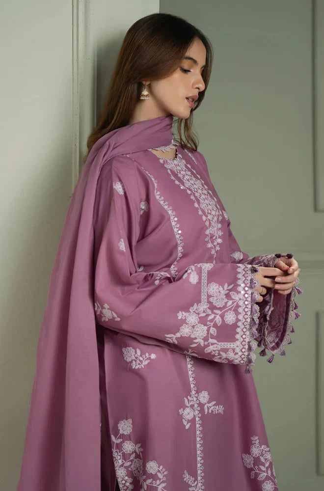 CROSS STITCH Winter 3PC Dhanak Embroidered Suite -AC0712