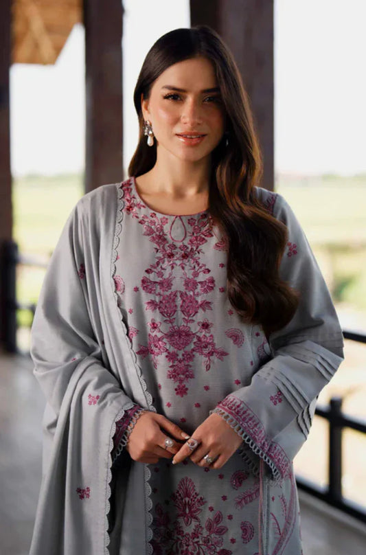 Nishat Winter 3PC Dhanak Embroidered Suit -AC0750