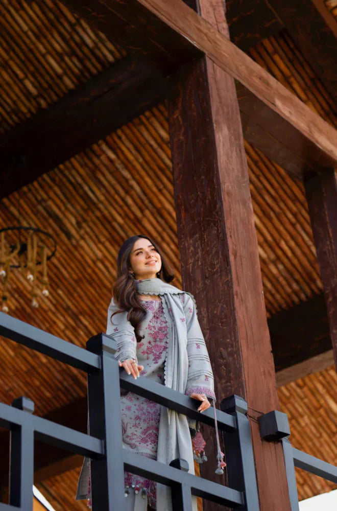 Nishat Winter 3PC Dhanak Embroidered Suit -AC0750