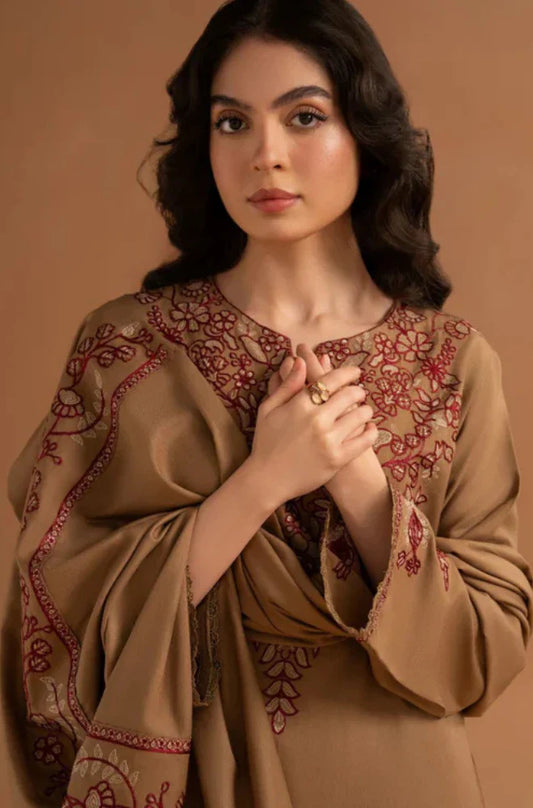 PEZWAN Winter 3PC Dhanak Embroidered Suite -AC0715