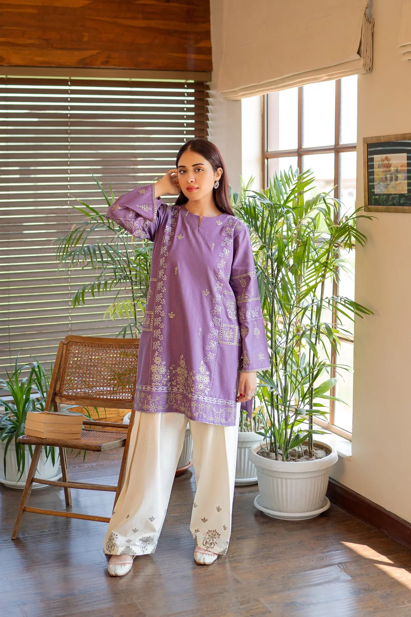 URGE Winter 2PC Dhanak Embroidered Suit -AC0734
