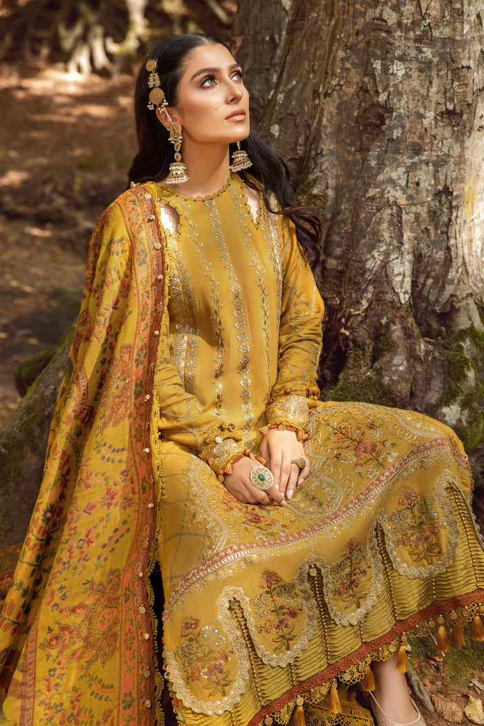 MARIA B Winter 3PC Embroidered Dhanak Suite -AC0921