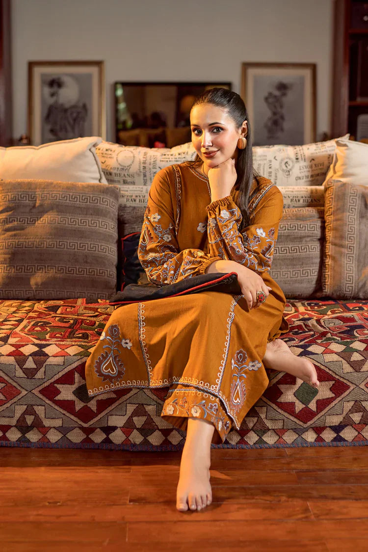 URGE Winter 2PC DHANAK EMBROIDERED SUIT-AC0733