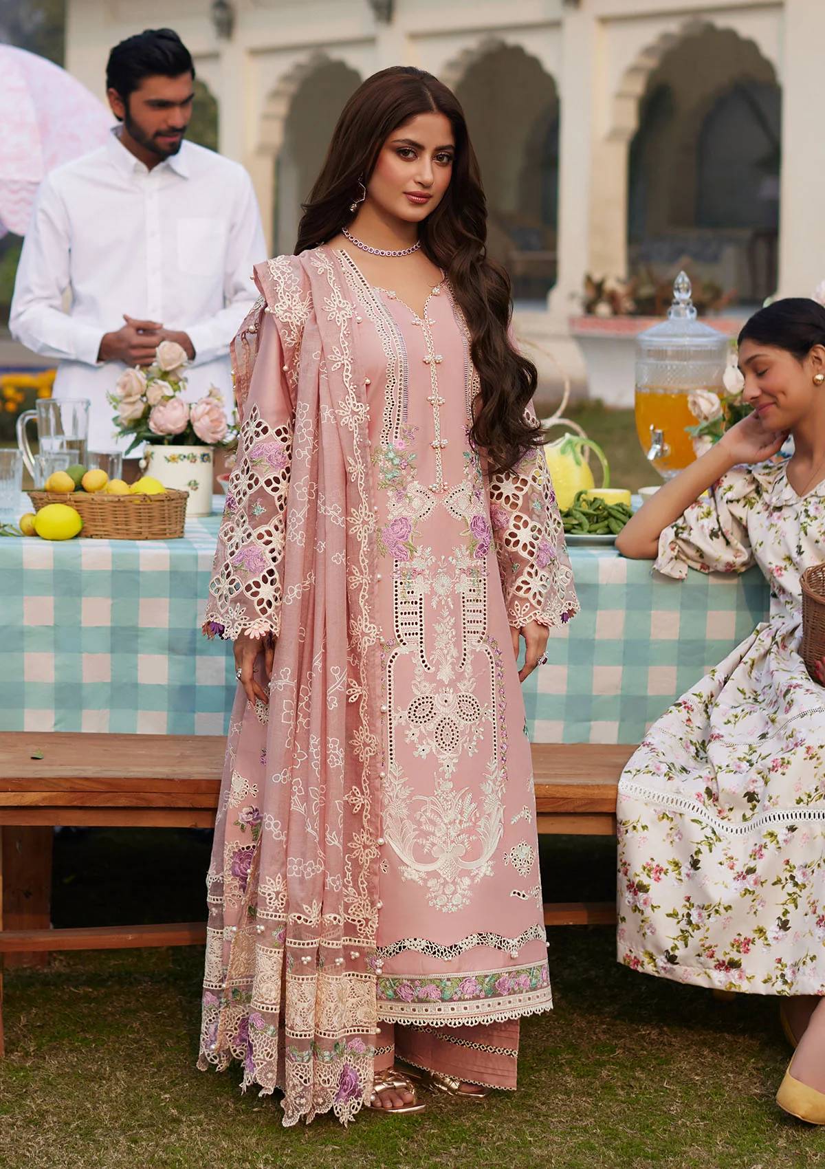 Elaf - Summer 3PC Emb Luxury Lawn suit -AC0608