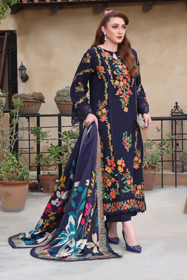 Aneela's - Summer 3PC Lawn Embr Suit -AC0733
