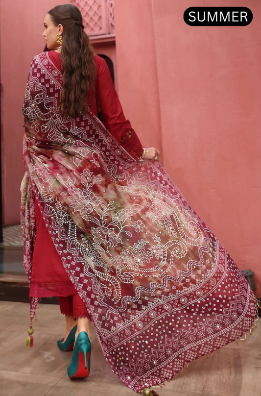 Nureh - Summer 3PC Lawn Embroidered Suit - AC109