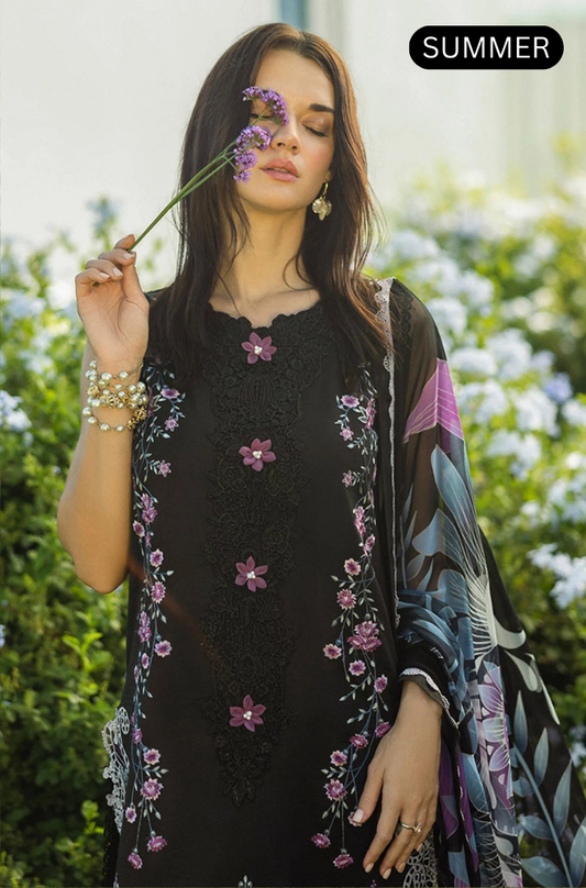 Mushq - Summer 3PC Embroidered Suit -AC4036