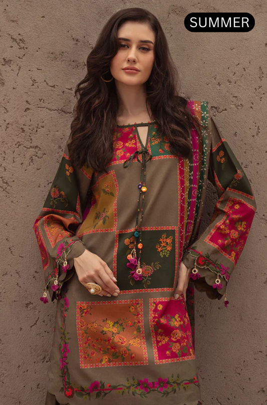 Charizma - Summer 3PC Lawn Digital Print Suit -AC0170