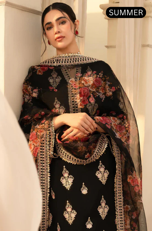 Nureh - Summer 3PC Lawn Luxury Embr Suit - AC0327