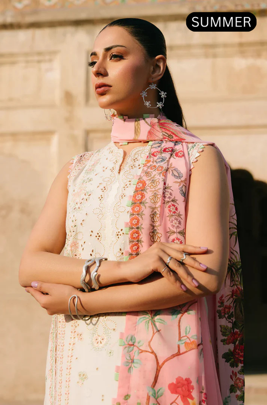 FIONA - Summer 3PC Lawn Embroidered suit - AC0318