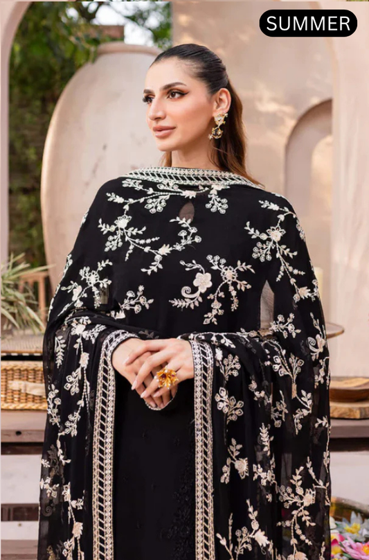 AZURE - Summer 3PC Lawn Embroidered Suit - AC0214