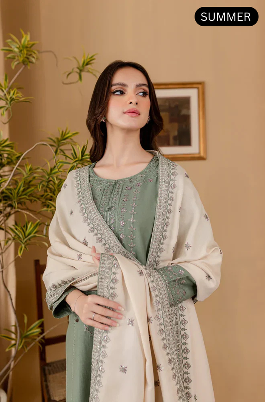 BATIK - Summer 3PC Lawn Embroidered Suit -AC0136