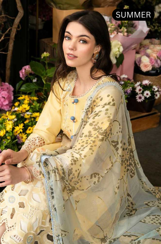 Mushq - Summer 3PC Embroidered Lawn Dress - AC1287