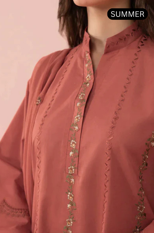 Sapphire - Summer 3Pc Lawn Emb Suit -AC0661