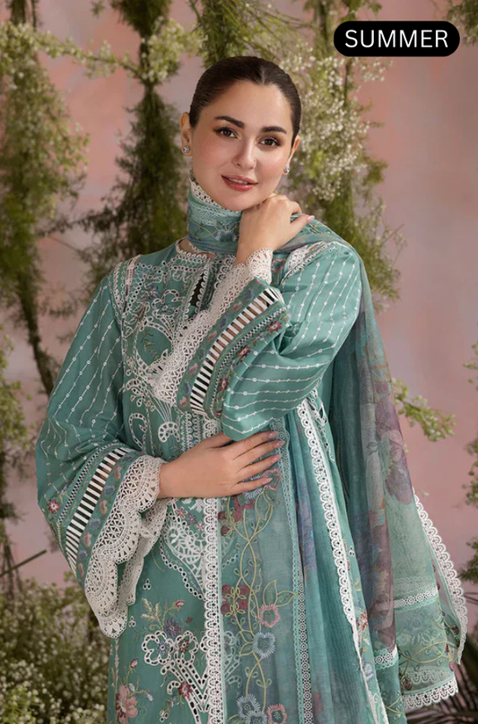 Sobia Nazir - Summer 3PC Lawn Emb Suit -AC1294