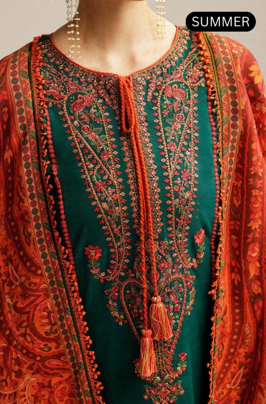 Rehan Rehar - Summer 3PC Embroidered Lawn Suit - AC937