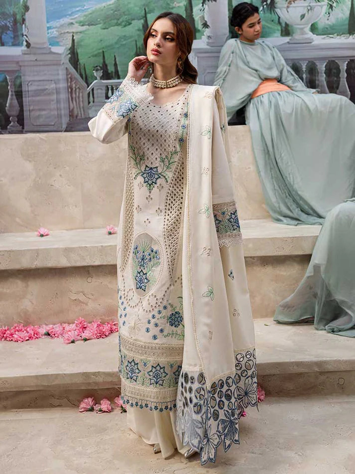 MAHNUR - Summer 3PC Lawn Embroidered Suit -AC1027