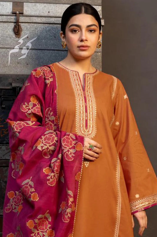 KOKUM Winter Dhanak Embroidery Unstitch 3PC Suite -AC0165