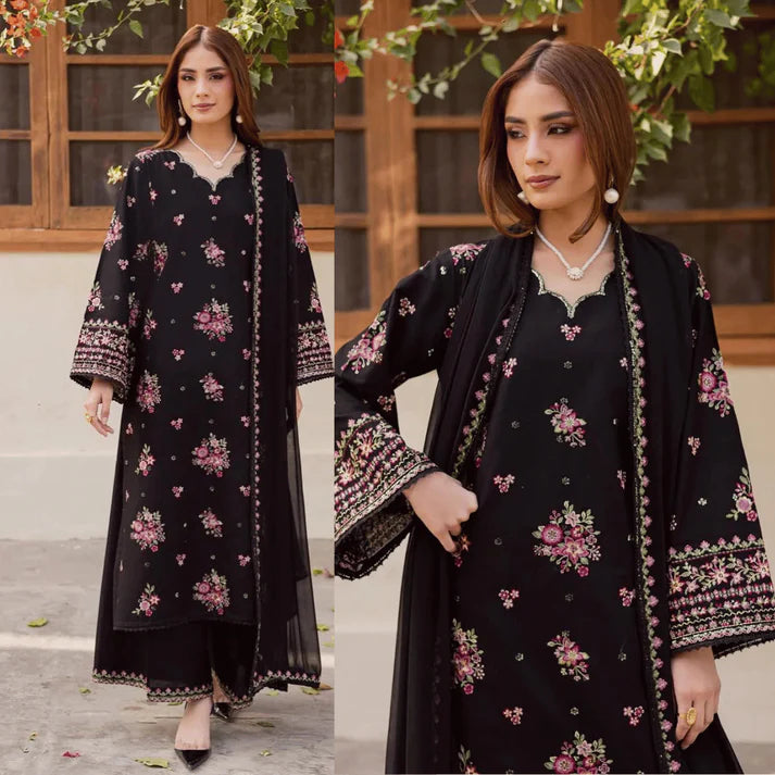 Zara Shahjahan - Summer 3PC Lawn Emb Suit -AC1281