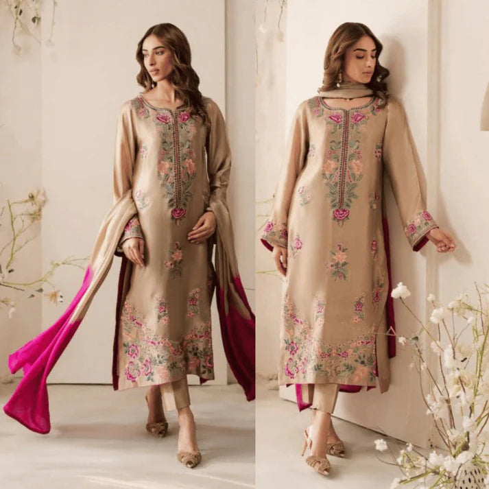 ZARMINA - Summer 3pc Embroidered Suit -AC2503