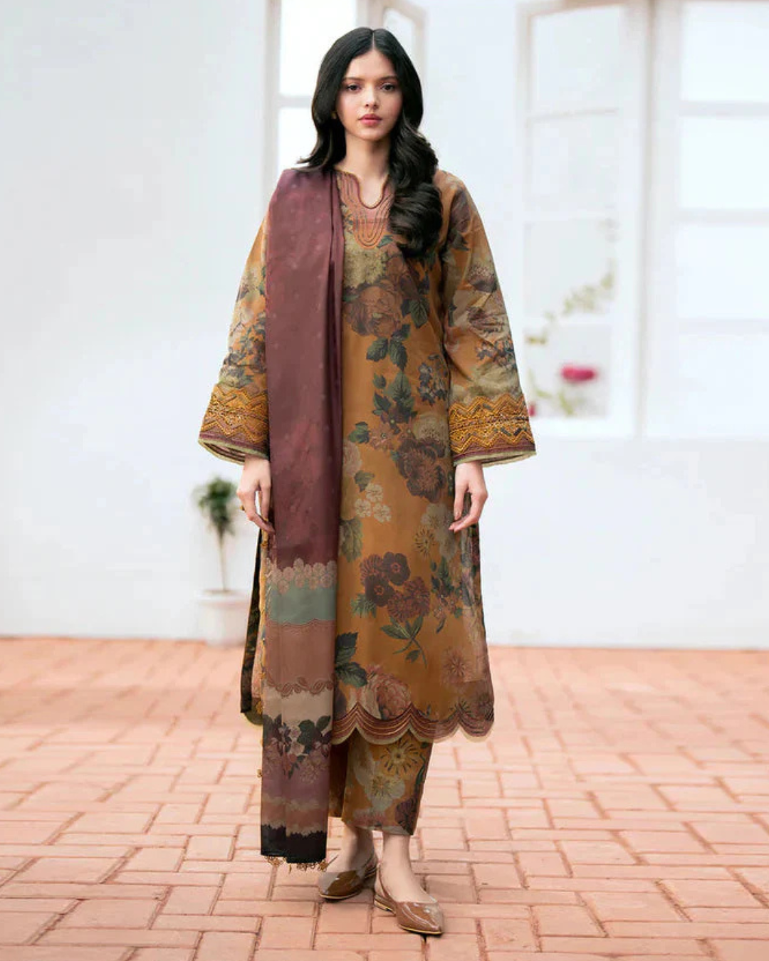 BAROQUE Winter Karandi Digitel Printed 3PC Suite -AC507