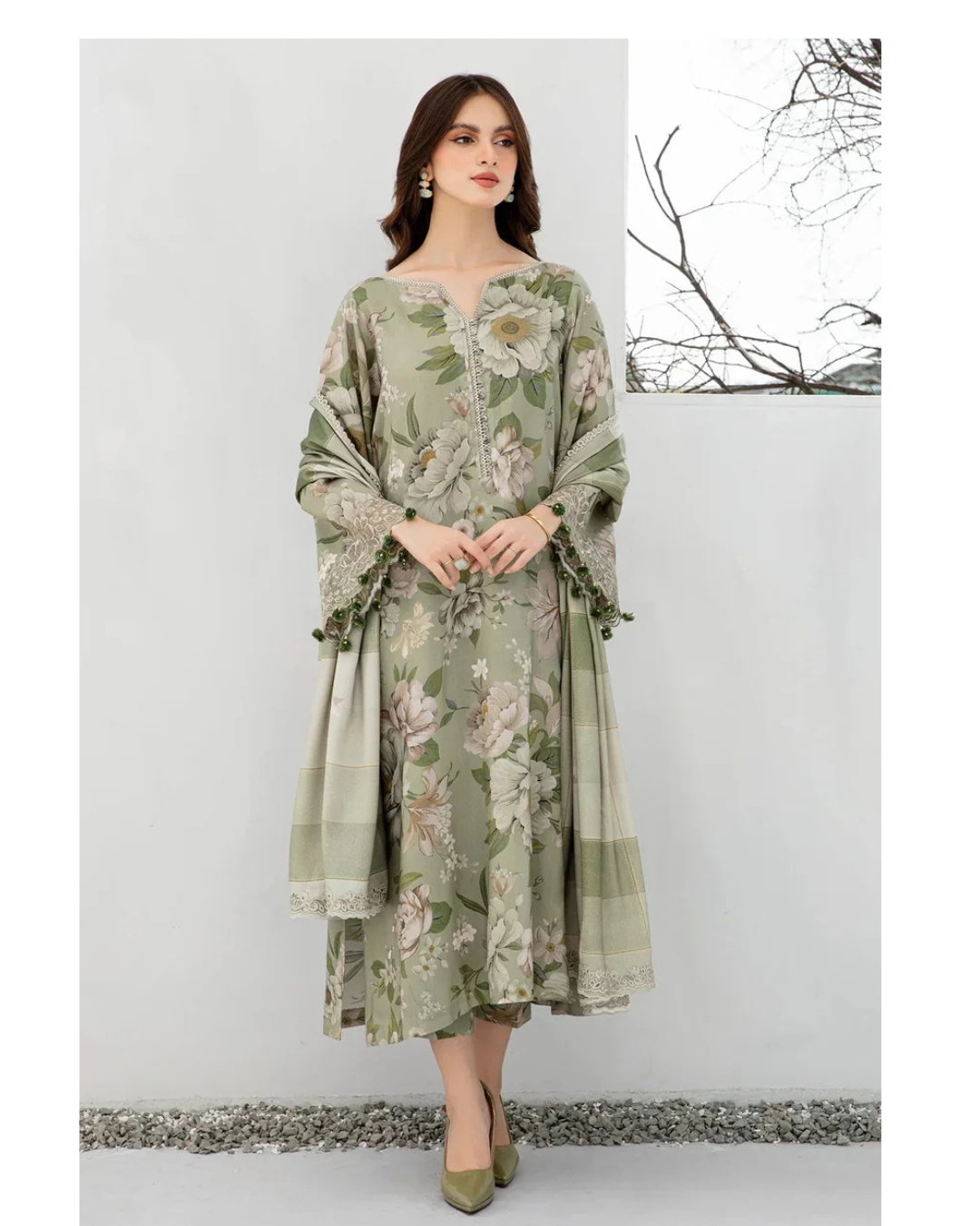 BAROQUE Winter Karandi Digitel Printed 3PC Suite -AC508