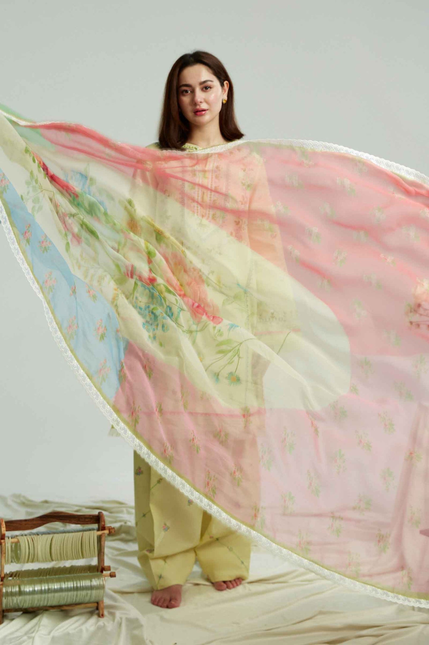 ZARA SHAHJAHAN Winter 3PC Dhanak Embroidered Suite -AC0696