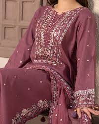 ALLYS Winter 3PC Dhanak Full Embroidered Suite -AC0447