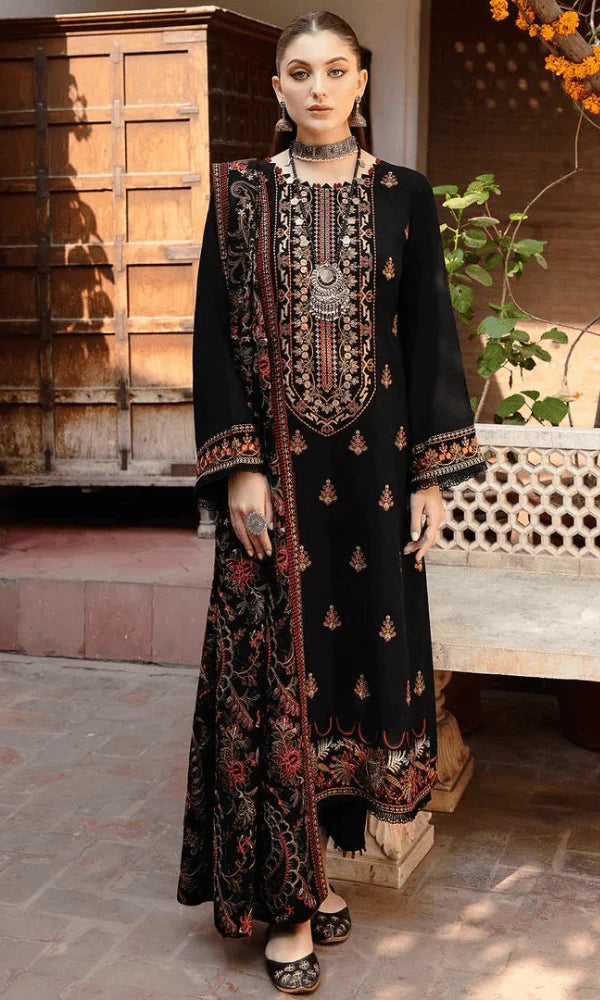 Bareeze Winter Embroidered Dhanak Three Piece Suite -AC0434