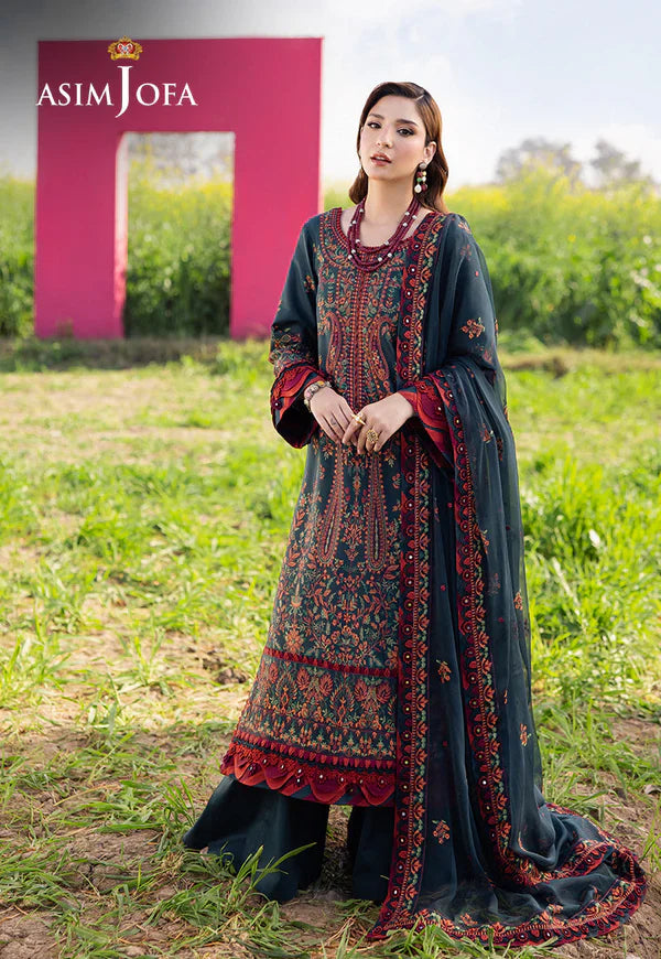 Asim Jofa - Summer 3PC Lawn Emb Suit -AC0119