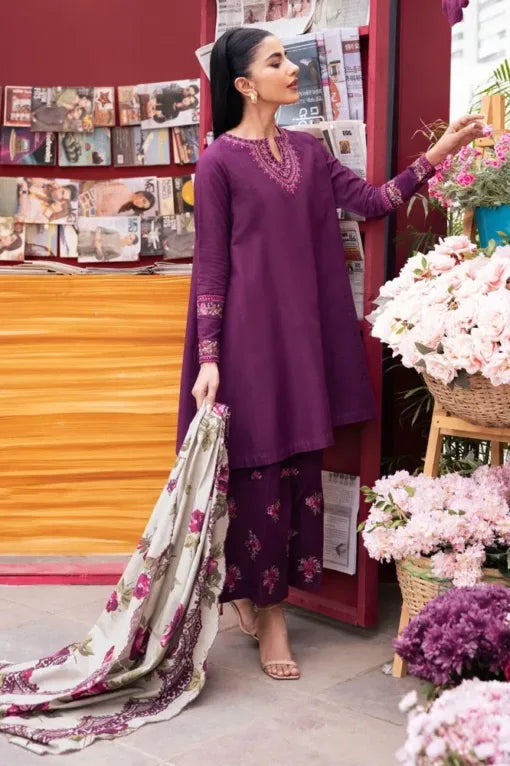 AISLING Winter Dhanak 3Pcs Embroidered Suite-AC0699