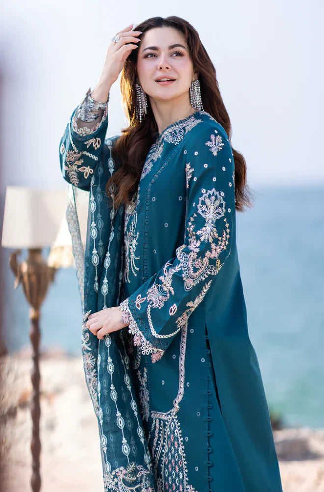 Qalamkar - Summer 3PC Lawn Emb Suit -AC005