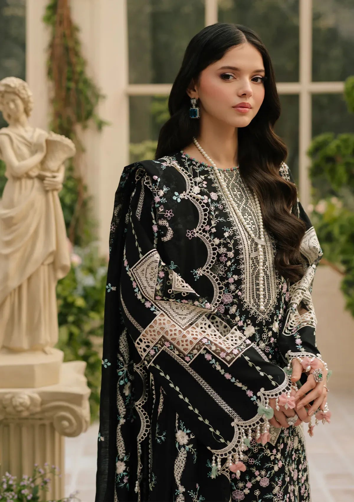 Bin Ilyas - Summer 3PC Embroidered Lawn Suit - AC0103