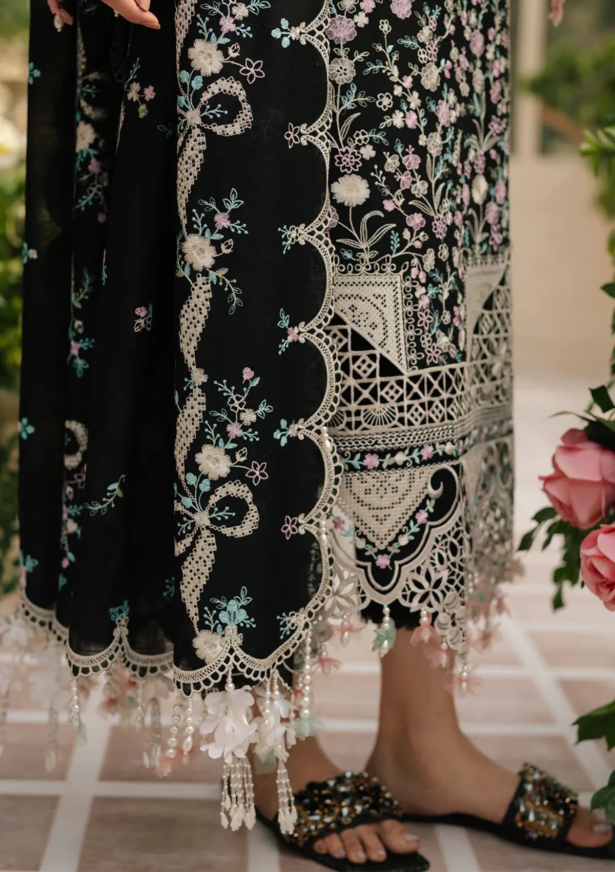 Bin Ilyas - Summer 3PC Embroidered Lawn Suit - AC0103