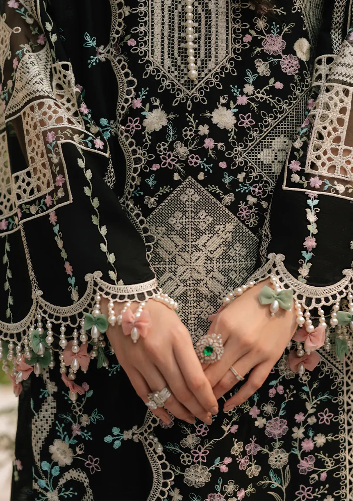 Bin Ilyas - Summer 3PC Embroidered Lawn Suit - AC0103
