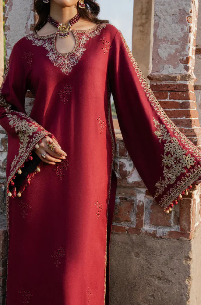Izel Winter 3PC Dhanak Embroidered Suit -AC0744