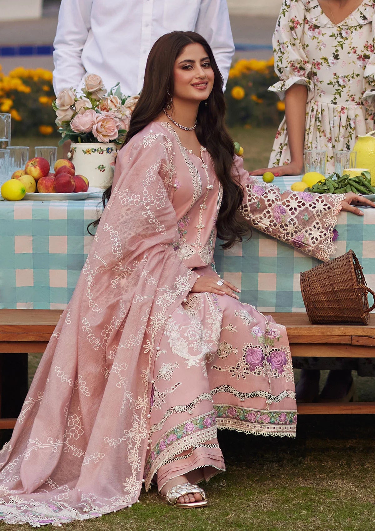 Elaf - Summer 3PC Emb Luxury Lawn suit -AC0608