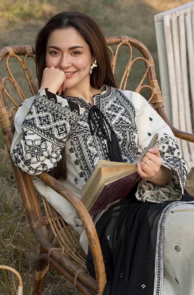 Allys Winter 3PC Dhanak Embroidered Suit -AC0735