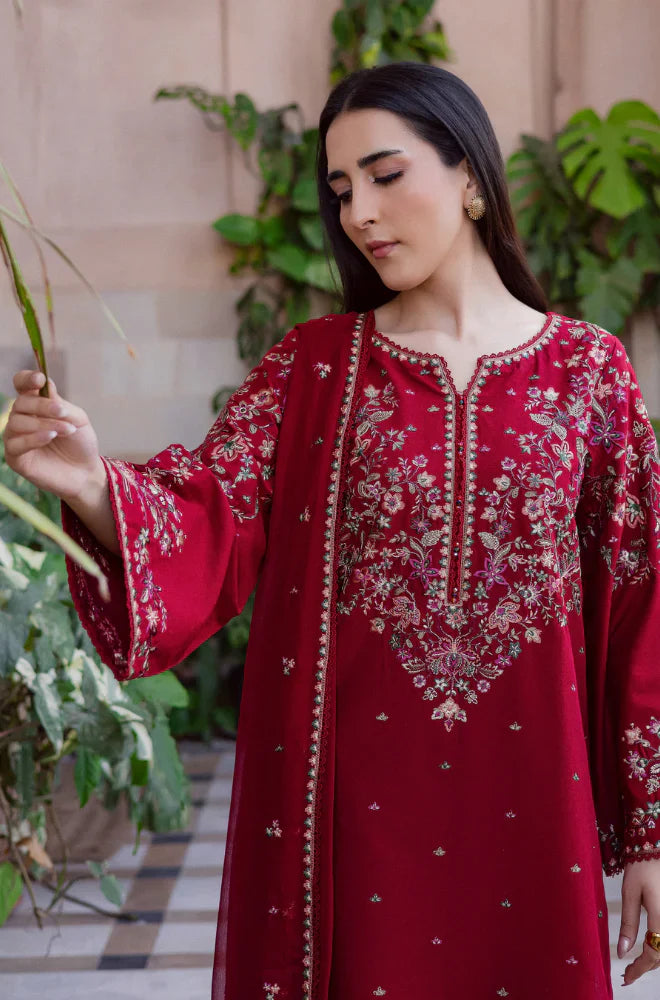 BATIK - Summer 3PC Lawn Embroidered Suit - AC0199