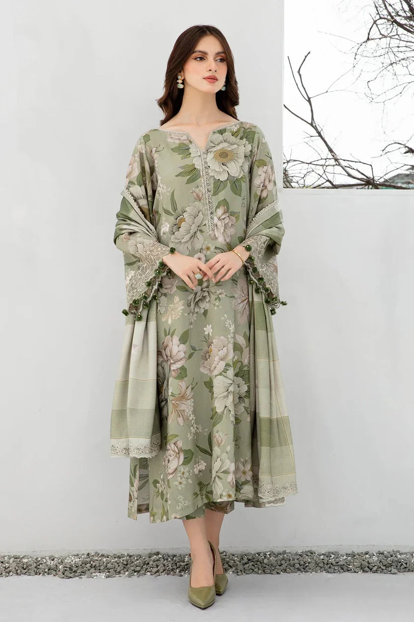 BAROQUE Winter Karandi Digitel Printed 3PC Suite -AC508