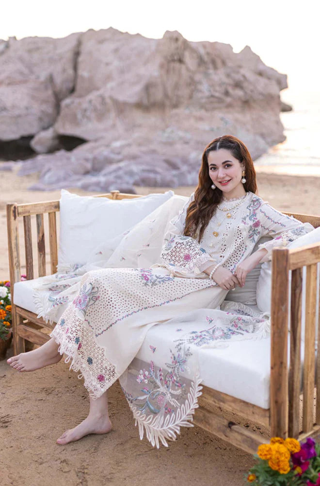 Qalamkar - Summer 3PC Lawn Emb Suit - AC084