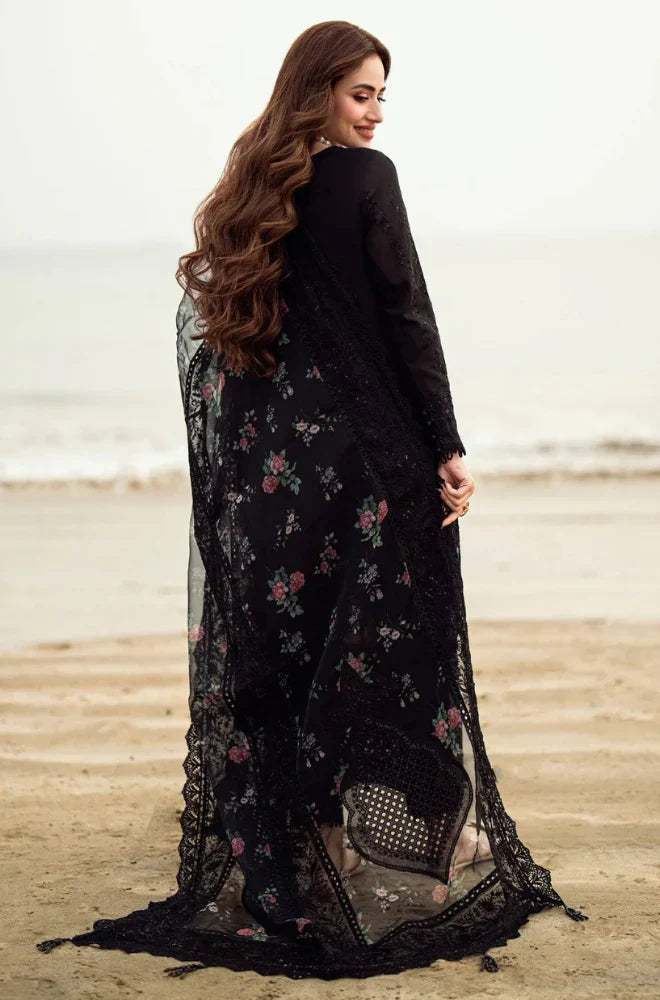 Nureh Winter 3PC Dhanak ChickenKari Embroidered Suite -AC0732