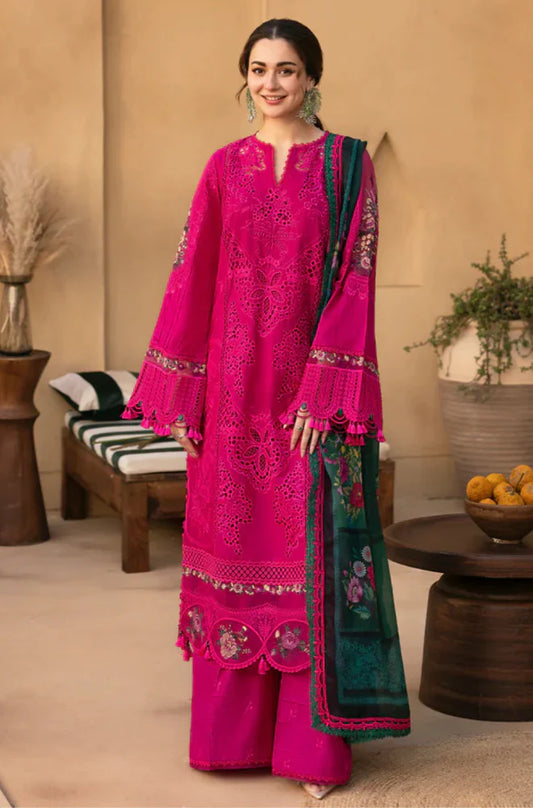 QalamKar  Winter 3PC Chikenkari Dhanak Embroidered Suit -AC0752