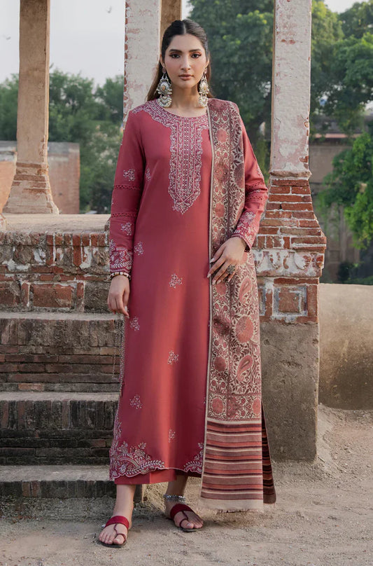 Izel  Winter 3PC Dhanak Embroidered Suit -AC0741