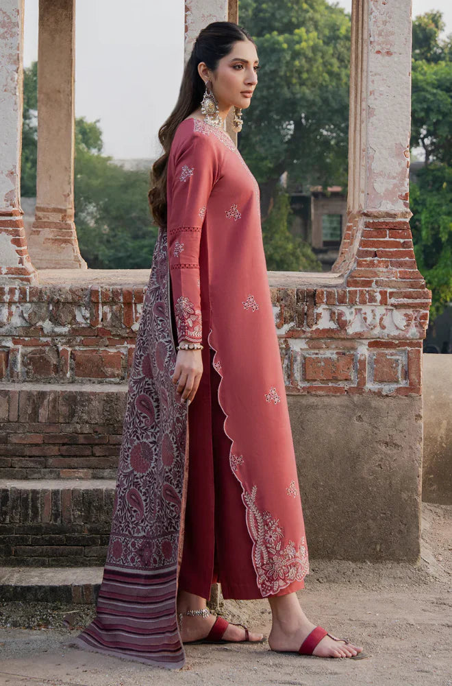 Izel  Winter 3PC Dhanak Embroidered Suit -AC0741